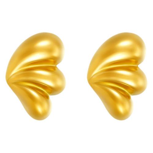 Stainless Steel Stud Earring, 304 Stainless Steel, petals, Vacuum Ion Plating, fashion jewelry & for woman 