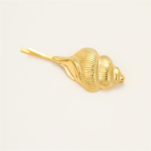 Hair Slide, 304 Stainless Steel, with Plastic Pearl, Vacuum Ion Plating & fashion jewelry & for woman & with rhinestone 