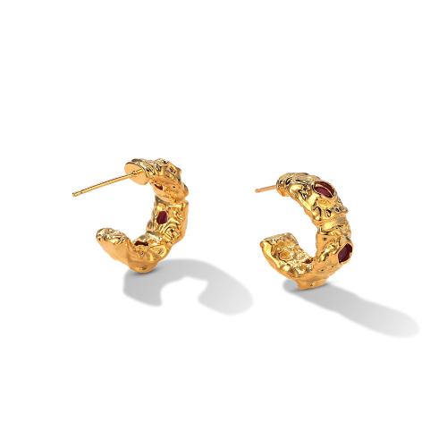 Cubic Zirconia Micro Pave Brass Earring, plated, micro pave cubic zirconia & for woman 