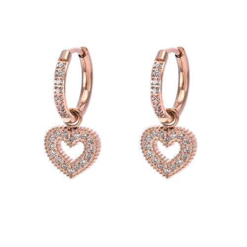 Cubic Zirconia Micro Pave Juegos de Joyería de Acero Inoxidable, acero inoxidable 304, diferentes estilos para la opción & micro arcilla de zirconia cúbica, más colores para la opción, Vendido por UD