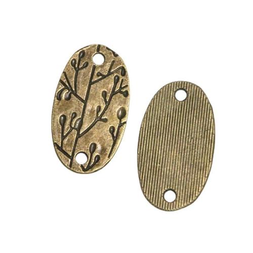 Zinc Alloy Charm Connector, antique bronze color plated, DIY & 1/1 loop 