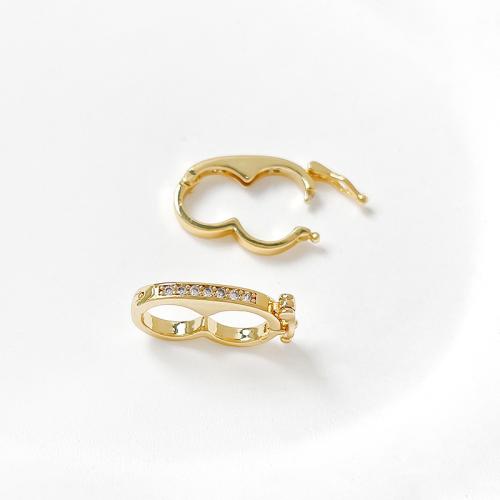 Brass Clasp Findings, DIY & micro pave cubic zirconia 