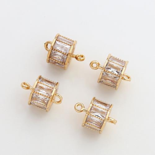 Cubic Zirconia Micro Pave Brass Connector, DIY & micro pave cubic zirconia 