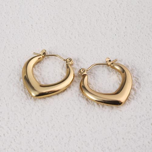 ステンレス　ダングル ピアス, 304ステンレススチール, 18Kゴールドメッキ, ファッションジュエリー & 女性用, 金色, 22mm, 売り手 ペア