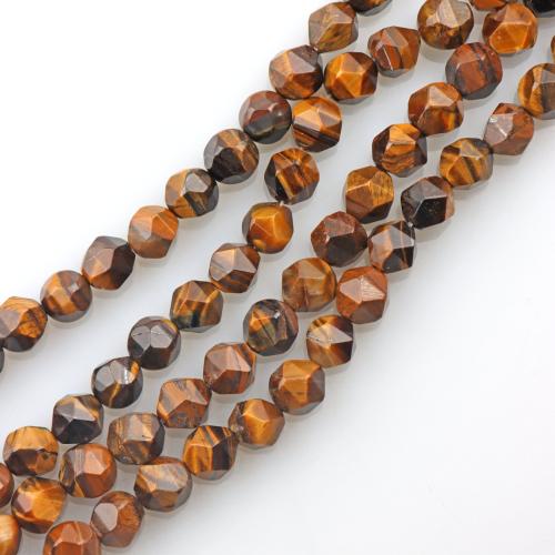 Tiger Eye Beads, DIY & faceted, yellow, 10mm Approx 36 cm, Approx 