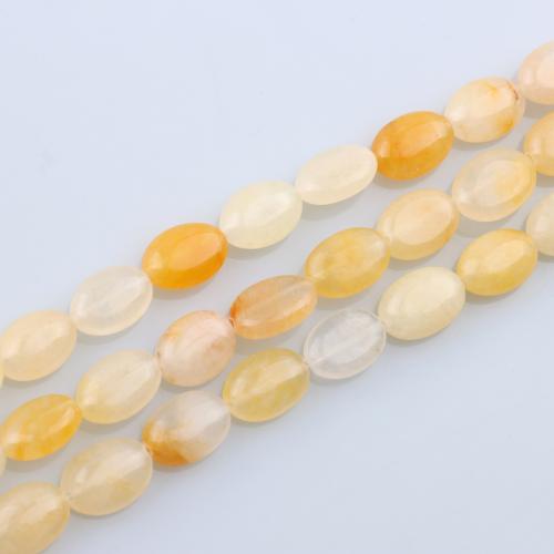 Yellow Aventurine Bead, Oval, polished, DIY, yellow Approx 36 cm, Approx [