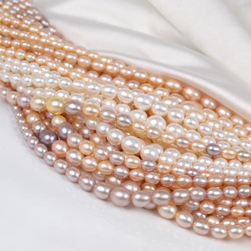 Rice Cultured Freshwater Pearl Beads, DIY mm-9mm Approx 40 cm 