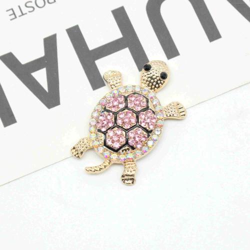 Hair Barrette Finding, Zinc Alloy, Turtle, gold color plated, DIY & with rhinestone 