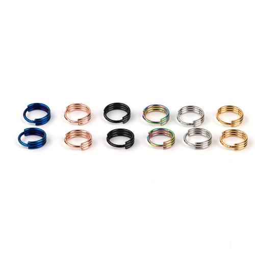 Joyería de Piercing de nariz de acero inoxidable, acero inoxidable 316, chapado, unisexo & diverso tamaño para la opción, más colores para la opción, Vendido por UD