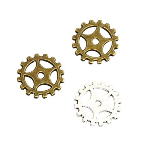 Zinc Alloy Jewelry Pendants, Gear Wheel, plated, DIY 18.8mm 