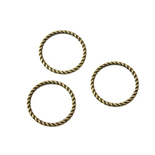 Zinc Alloy Linking Ring, antique bronze color plated, DIY, 25.5mm [