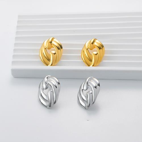 Stainless Steel Stud Earring, 304 Stainless Steel, Vacuum Ion Plating, fashion jewelry & for woman 