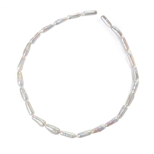 Biwa Cultured Freshwater Pearl Beads, DIY, white 