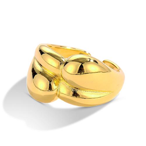 Bague en laiton, Placage, pour femme, plus de couleurs à choisir, Vendu par PC