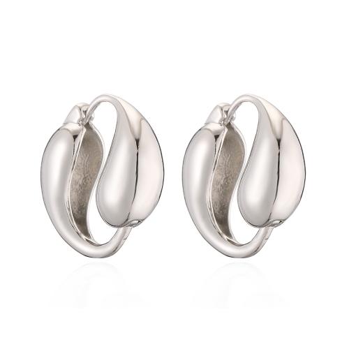 Brass Hoop Earring, plated, for woman [