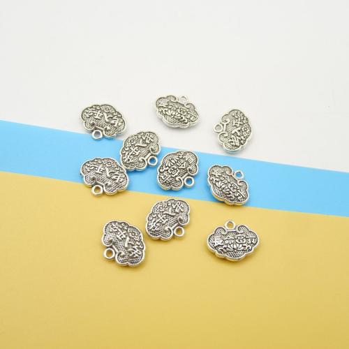 Zinc Alloy Jewelry Pendants, Longevity Lock, antique silver color plated, DIY 