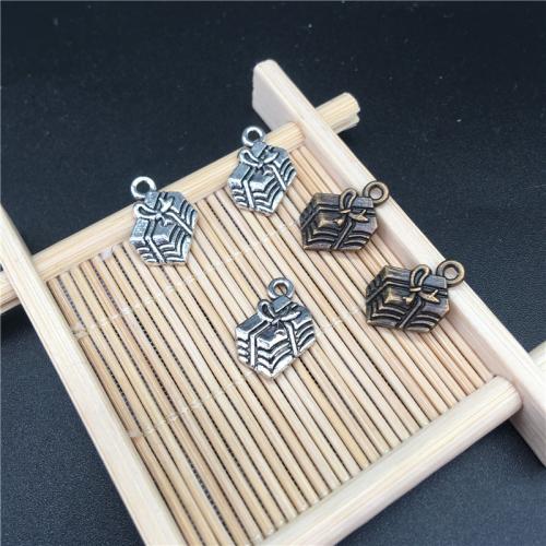 Zinc Alloy Jewelry Pendants, gift shape, plated, DIY 