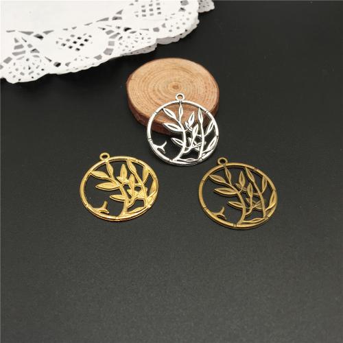 Zinc Alloy Jewelry Pendants, Round, plated, DIY 