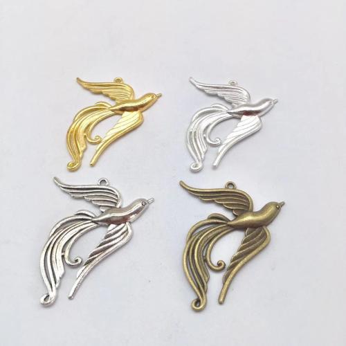 Zinc Alloy Animal Pendants, Bird, plated, DIY 