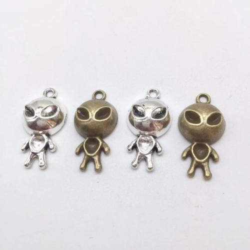 Zinc Alloy Jewelry Pendants, Alien, plated, DIY 