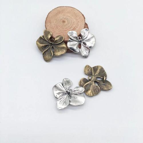 Zinc Alloy Flower Pendants, plated, DIY 