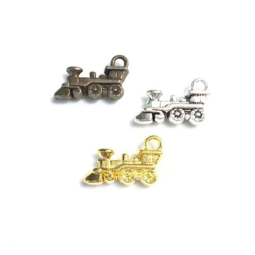 Zinc Alloy Jewelry Pendants, Train, plated, DIY 