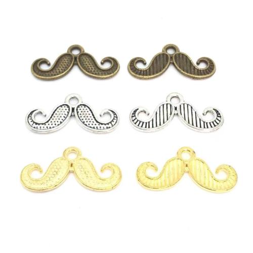 Zinc Alloy Jewelry Pendants, Mustache, plated, DIY 