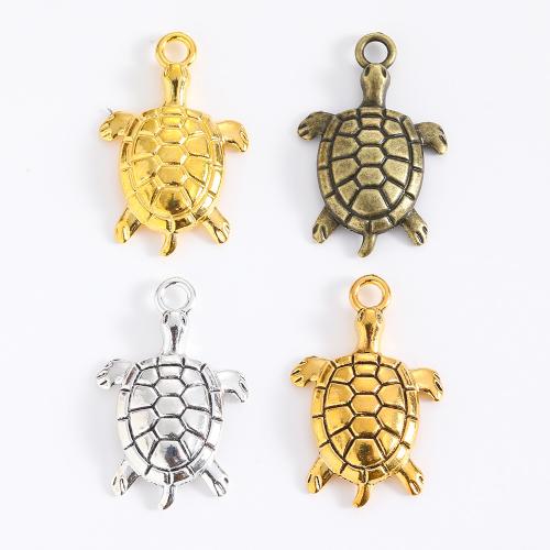 Colgantes Animales de Aleación de Zinc, Tortuga, chapado, Bricolaje, más colores para la opción, 26x11x4mm, 100PCs/Bolsa, Vendido por Bolsa