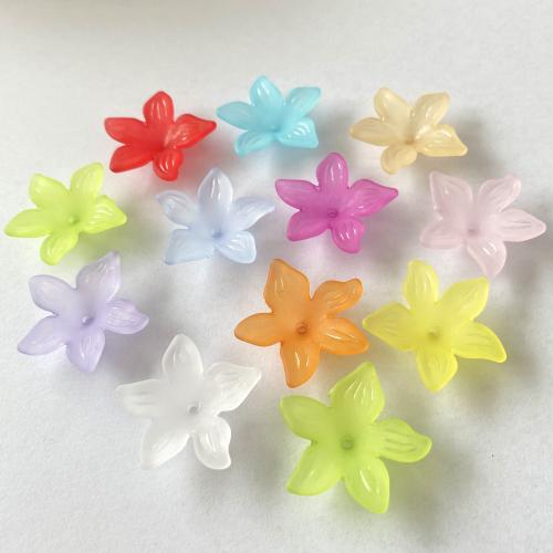 Frosted Acrylic Beads, Flower, injection moulding, DIY 29mm, Approx 