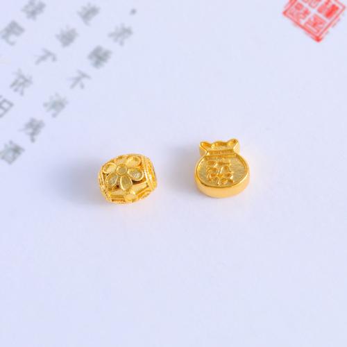 Brass Spacer Beads, sang gold plated, DIY 