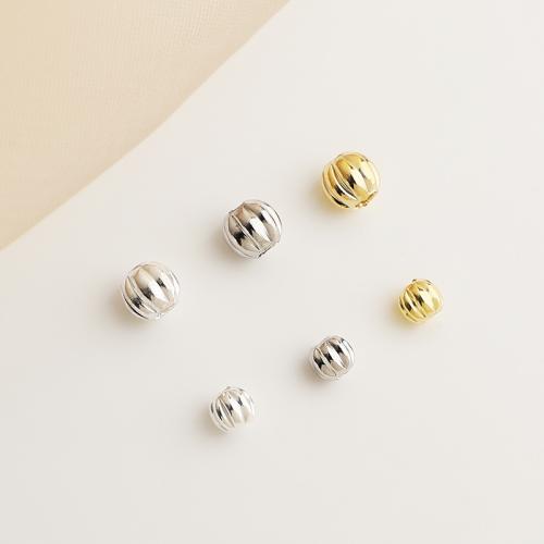 Sterling Silver Spacer Beads, 925 Sterling Silver, Round, DIY 