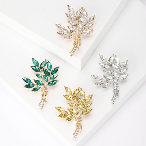 Crystal Brooch, Zinc Alloy, with Crystal, fashion jewelry & for woman 