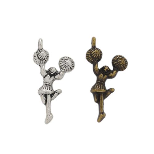 Zinc Alloy Jewelry Pendants, Dancing Girl, plated, DIY Approx 