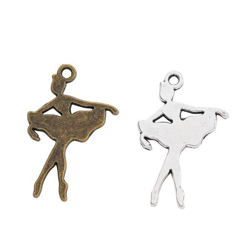 Zinc Alloy Jewelry Pendants, Dancing Girl, plated, DIY Approx 