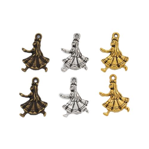 Zinc Alloy Jewelry Pendants, Girl, plated, DIY Approx 