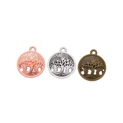 Zinc Alloy Jewelry Pendants, Round, plated, DIY 