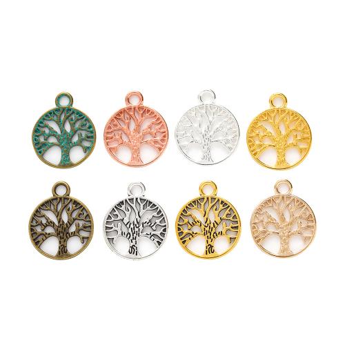 Zinc Alloy Jewelry Pendants, Round, plated, DIY 