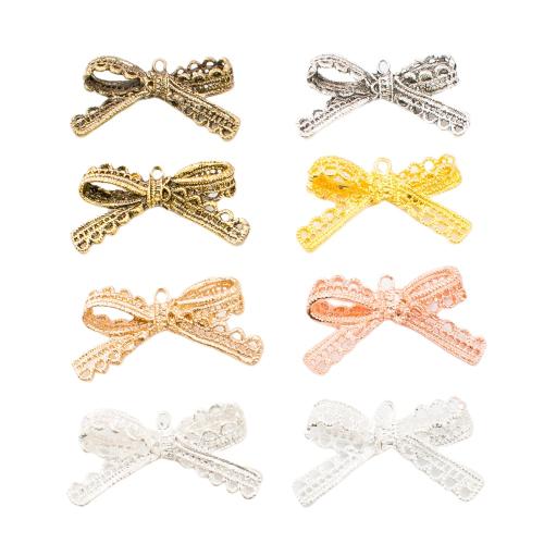 Zinc Alloy Bowkont Pendants, Bowknot, plated, DIY 