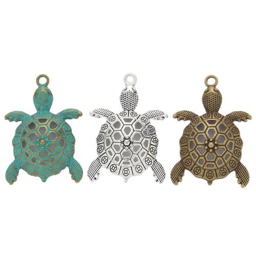 Zinc Alloy Animal Pendants, Turtle, plated, DIY 