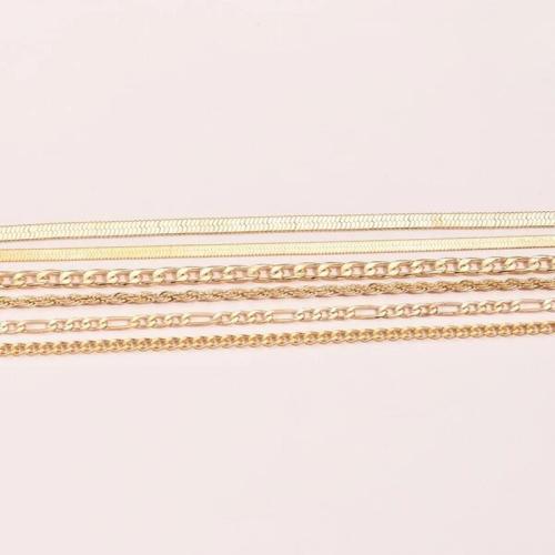 Fashion Zinc Alloy Bracelets, with 5cm extender chain, plated, 6 pieces & fashion jewelry cm 