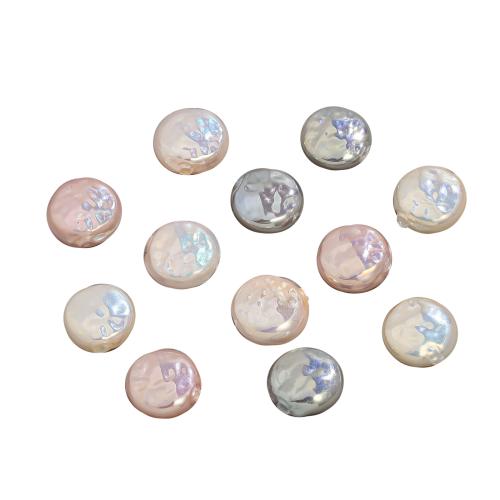 Glass Pearl Beads, Round, plated, DIY 12mm 