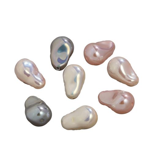 Glass Pearl Beads, plated, DIY 