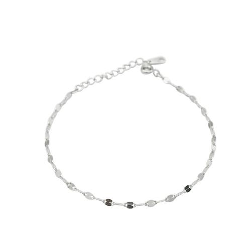 Sterling Silver Bracelets, 925 Sterling Silver, with 3CM extender chain, for woman Approx 15 cm 