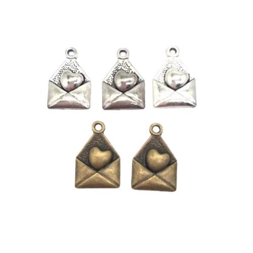 Zinc Alloy Jewelry Pendants, Envelope, plated, DIY 