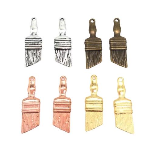 Zinc Alloy Jewelry Pendants, Brush, plated, DIY 