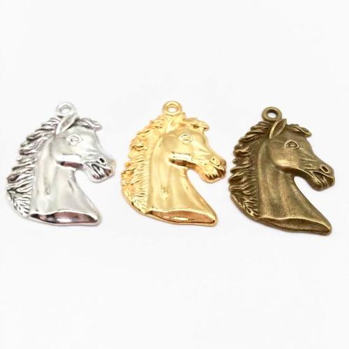 Zinc Alloy Animal Pendants, Horse, plated, DIY 