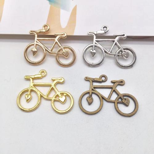 Zinc Alloy Jewelry Pendants, Bike, plated, DIY 