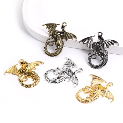 Zinc Alloy Jewelry Pendants, Dragon, plated, DIY 