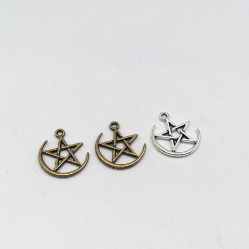 Zinc Alloy Jewelry Pendants, Star, plated, DIY 