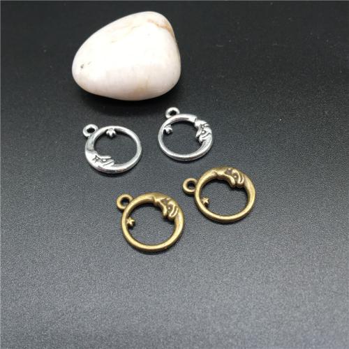 Zinc Alloy Jewelry Pendants, Moon, plated, DIY 